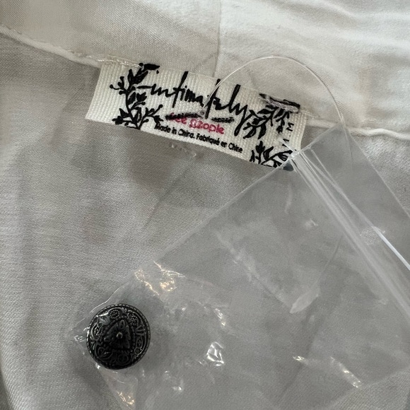 Free People Ladylike Lady Bodysuit White Medium - Picture 9 of 12